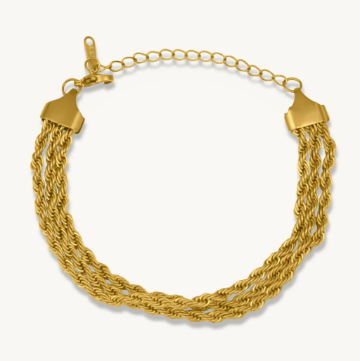 Three-Twist Chain Bracelet