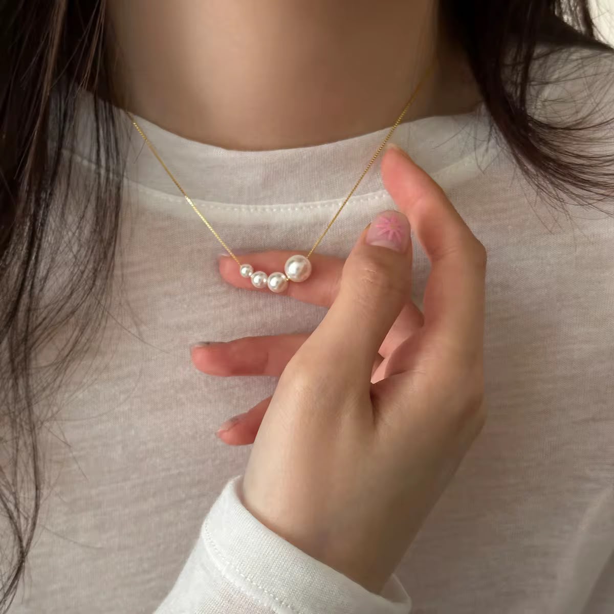 Four Pearl Necklace