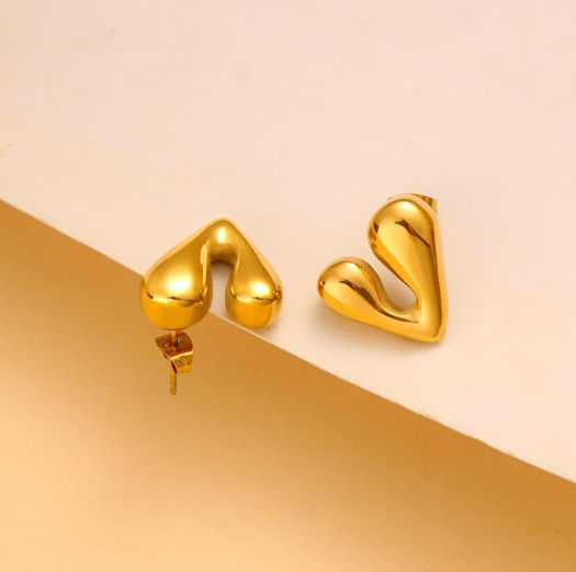 Bold Heart Earring