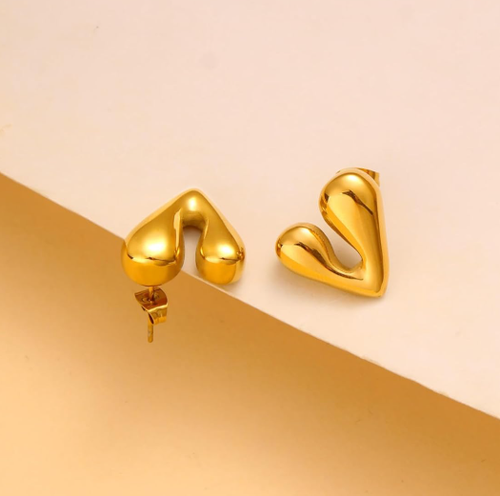 Bold Heart Earring