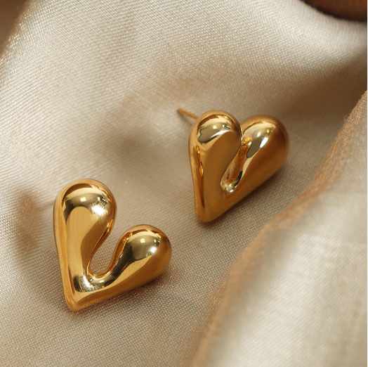 Bold Heart Earring