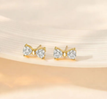 Bow Diamond Stud