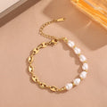 Pearl & Chain Bracelet