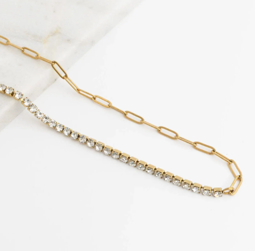 Diamond & Chain Bracelet