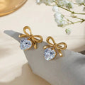 Diamond Bow Earring
