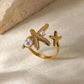 Pearl Starfish Ring