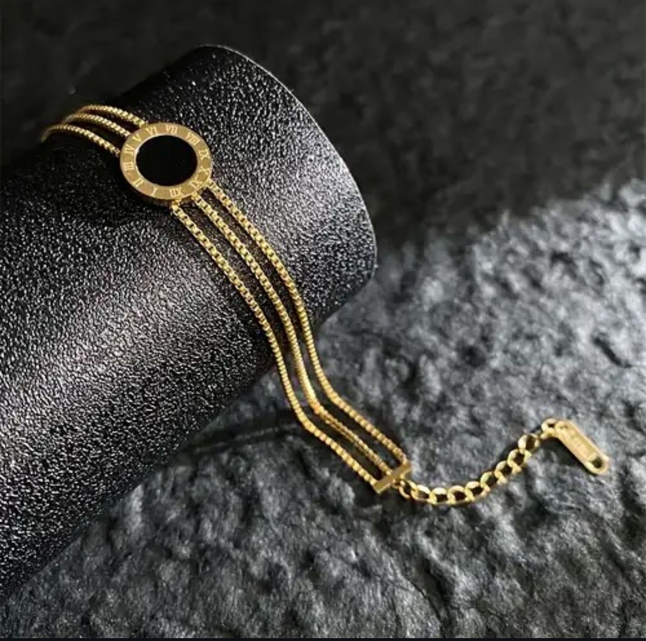 Roman Black Bracelet