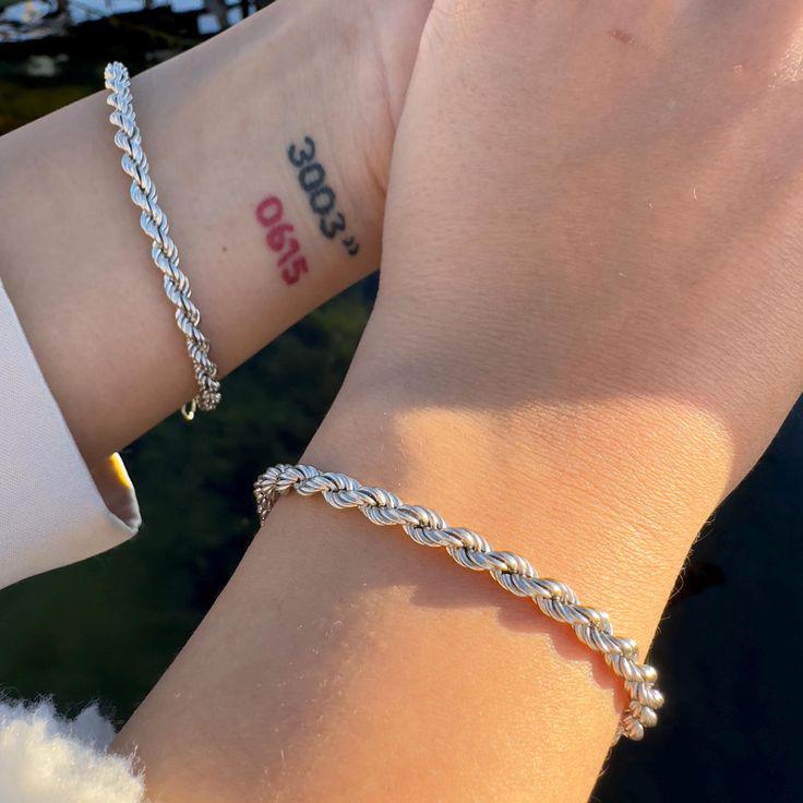 Rope Chain Bracelet - Silver