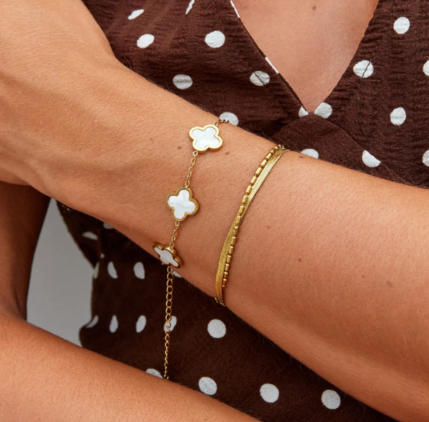 White Clover Bracelet